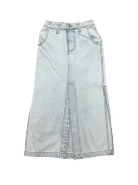 Women’s The Able Light Wash Denim Midi Skirt 2010s